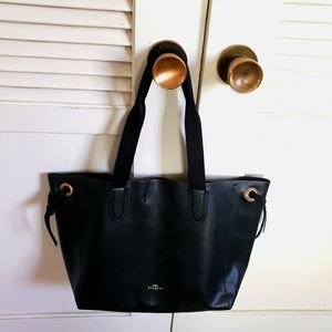 Coach shoulder bag black leather